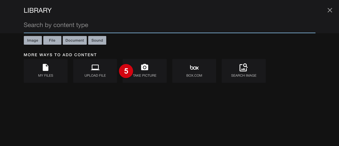 Image picker opened from the Logo area